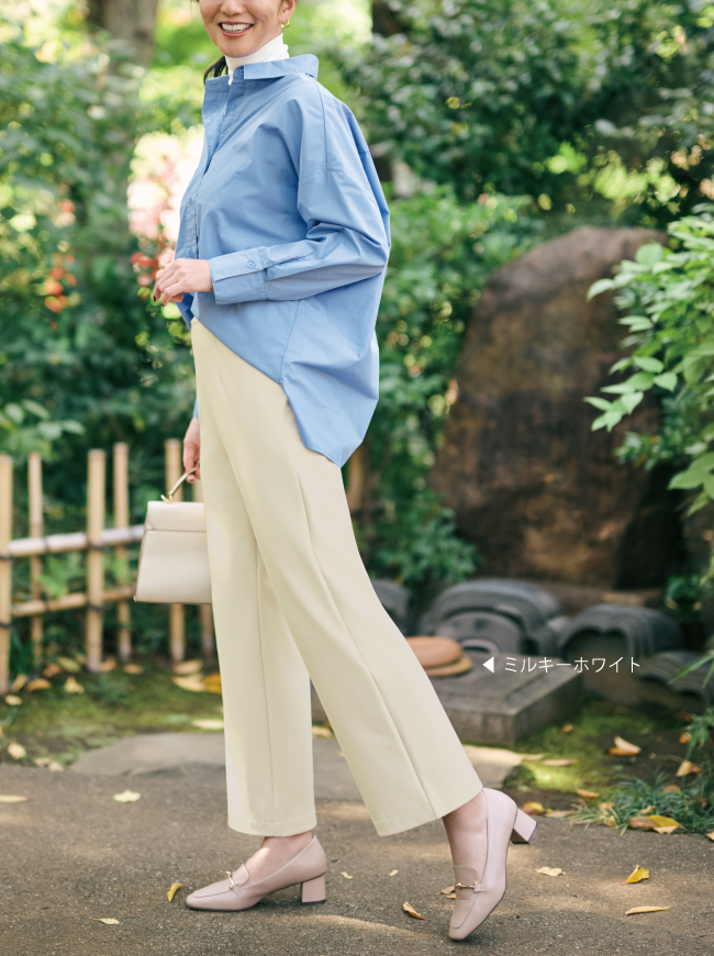 マシュマロ起毛ソフトワイドパンツ【日本製】